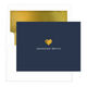 Sweet Heart Foil Stamped Folded Note Cards with Lined Envelopes Image 6 of 9
